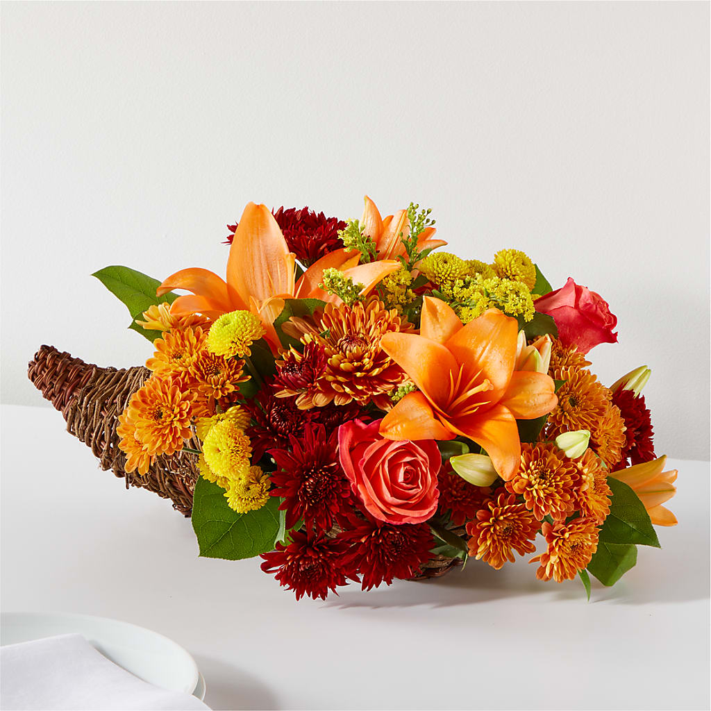 Bouquet of Blessings Cornucopia – CELEBRATE SHOP & DECOR LLC, Lilburn GA
