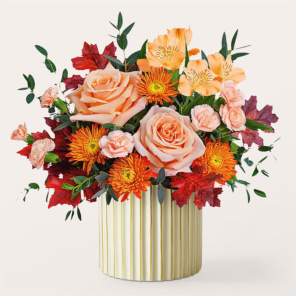 Spiced Latte Bouquet with Ivory Vase – CELEBRATE SHOP & DECOR LLC, Lilburn GA
