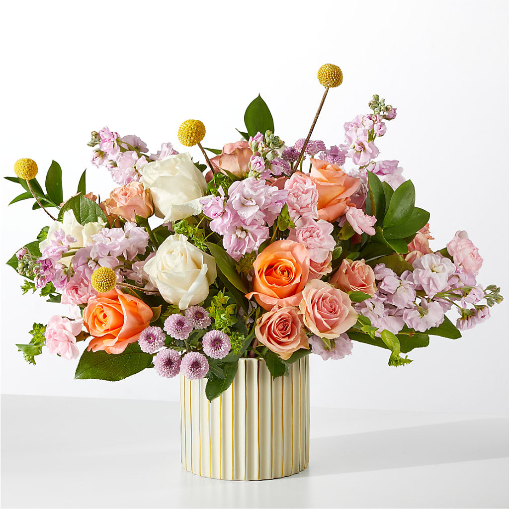 French Market Bouquet with Ivory Vase – CELEBRATE SHOP & DECOR LLC, Lilburn GA