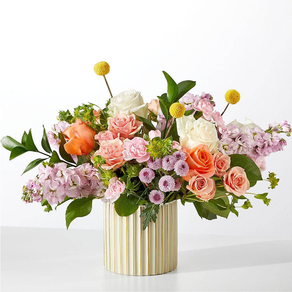 French Market Bouquet with Ivory Vase – CELEBRATE SHOP & DECOR LLC, Lilburn GA
