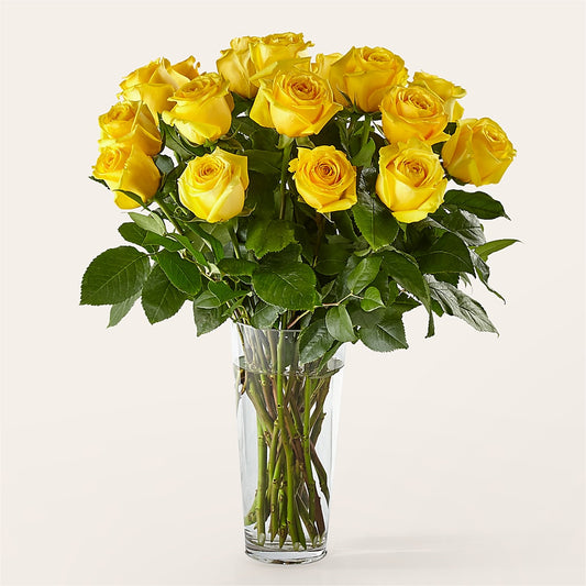 Long Stem Yellow Rose Bouquet – CELEBRATE SHOP & DECOR LLC, Lilburn GA