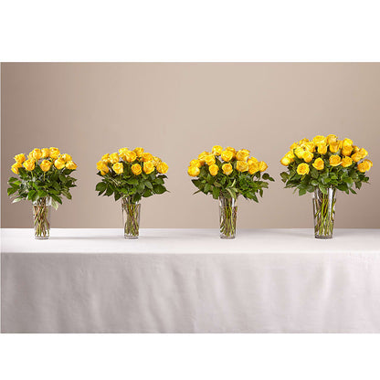 Long Stem Yellow Rose Bouquet – CELEBRATE SHOP & DECOR LLC, Lilburn GA