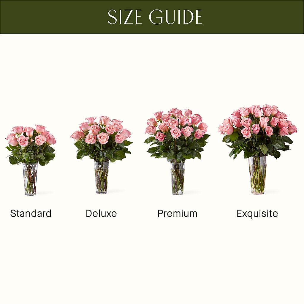 Long Stem Pink Rose Bouquet – CELEBRATE SHOP & DECOR LLC, Lilburn GA