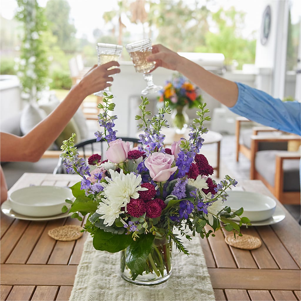 Violet Frost Bouquet – CELEBRATE SHOP & DECOR LLC, Lilburn GA