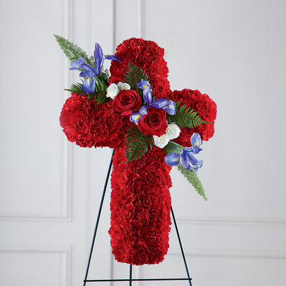 Faithful Hero Floral Cross – CELEBRATE SHOP & DECOR LLC, Lilburn GA