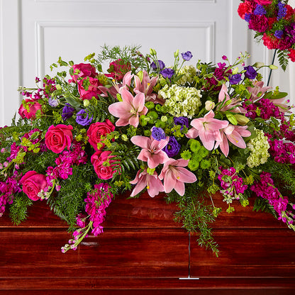 Radiant Tribute Casket Spray – CELEBRATE SHOP & DECOR LLC, Lilburn GA