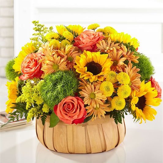 Harvest Sunflower Basket – CELEBRATE SHOP & DECOR LLC, Lilburn GA