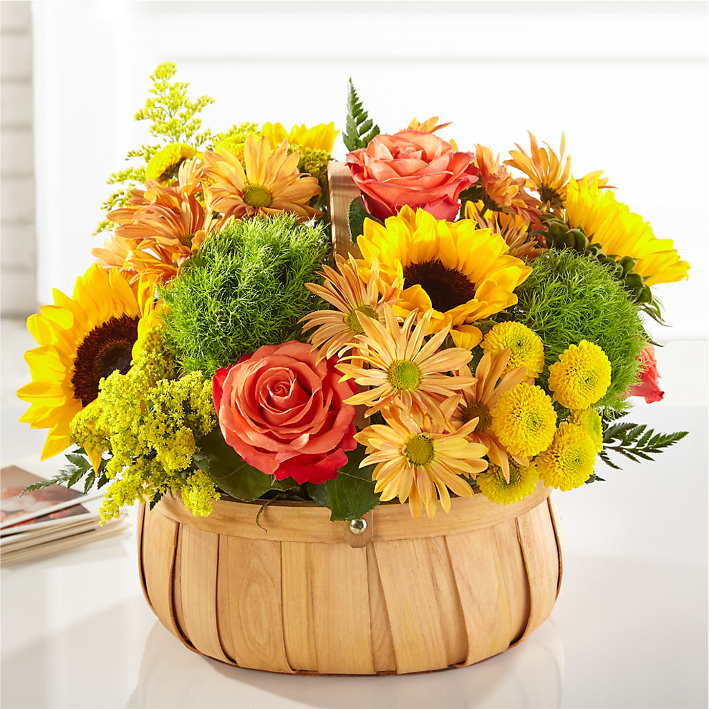 Harvest Sunflower Basket – CELEBRATE SHOP & DECOR LLC, Lilburn GA