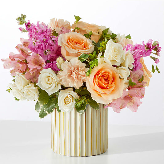 Paradise Bouquet with Ivory Vase – CELEBRATE SHOP & DECOR LLC, Lilburn GA